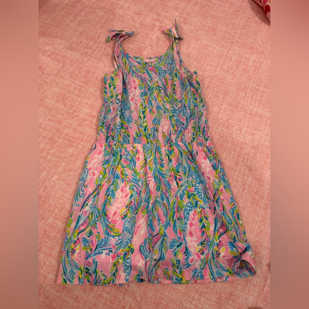 Lilly Pulitzer Girls Pink Dress  XL